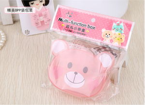 卡通透明小熊药盒 义乌和兴日用品商行的创意健康小物